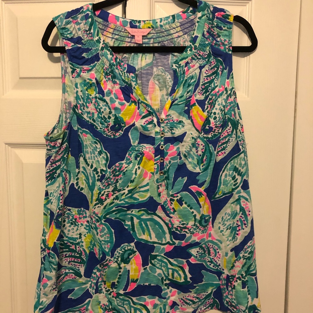 EUC Lilly Pulitzer Essie Tank Top XL